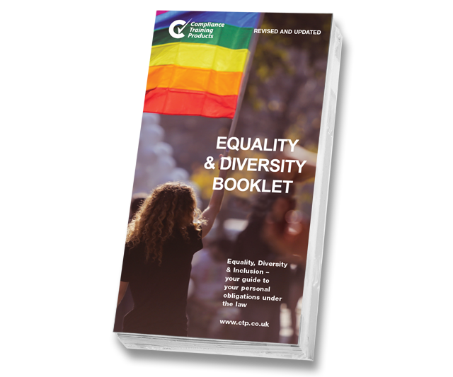 Product image showing equality and diversity booklets