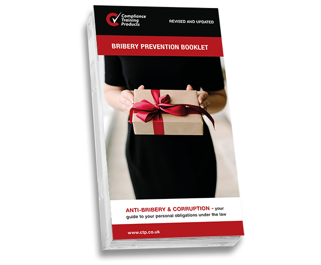 Product image showing bribery prevention booklets