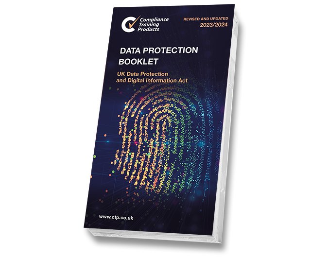 Product image showing data protection booklets