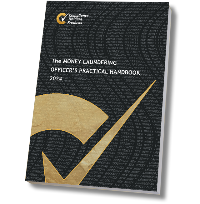 Product image showing money laundering officer's practical handbook