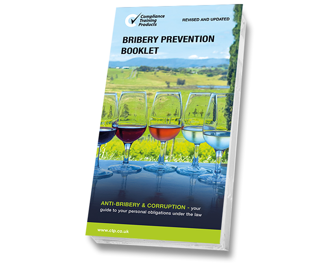 Product image showing bribery prevention booklets