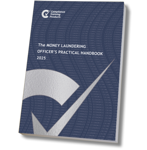 Product image showing money laundering officer's practical handbook