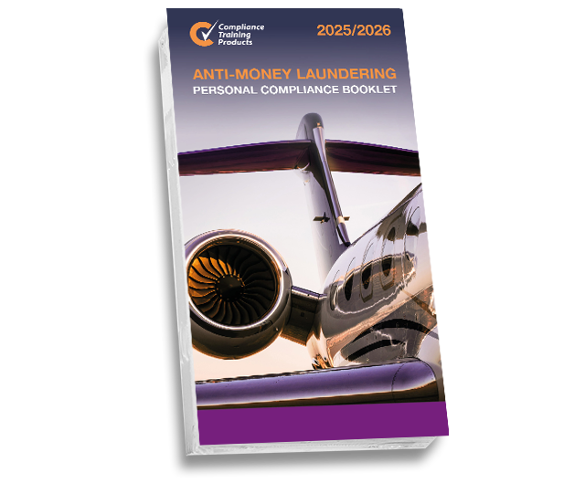 Product image showing anti-money laundering booklets