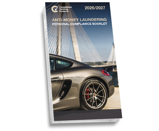 Product image showing anti-money laundering booklets