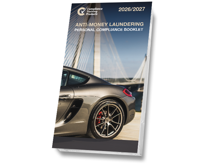 Product image showing anti-money laundering booklets